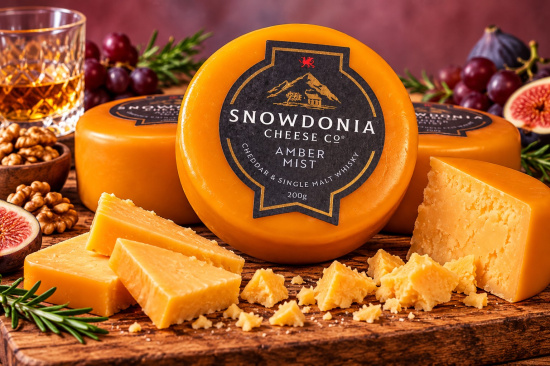 Cheddar Amber & Whisky 200 g.
