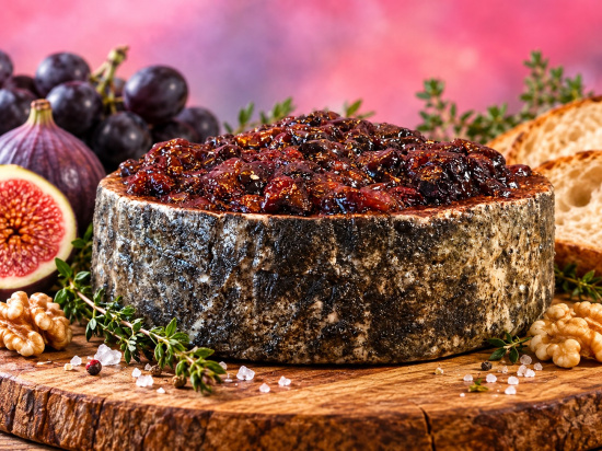 Blu Mirtillo, w�rziger Blauchimmelk�se mit Cranberry
