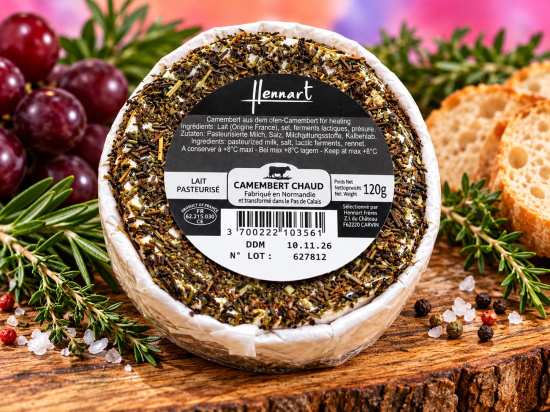 Camembert Chaud Herbes von Hennart, hochwertiger