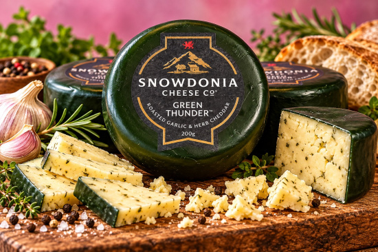 Cheddar Green Thunder 200 g.