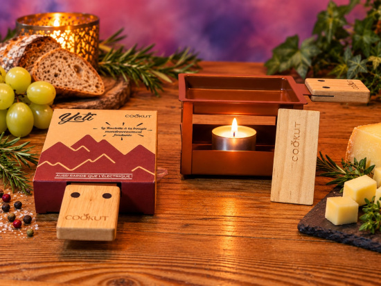 Cookut Yeti Rot; Teelicht-Raclette