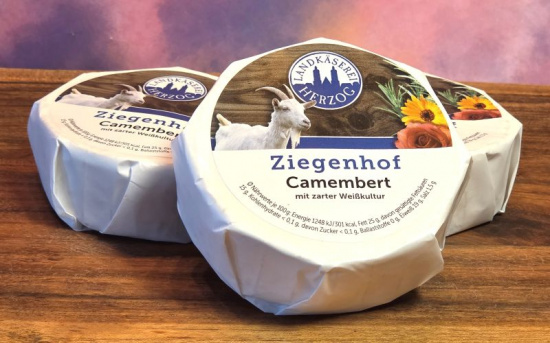 Ziegencamembert, feinw�rziger Weichk�se mit Charakter
