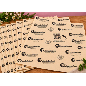 K�sepapier L (325 * 380 mm) aus Gras; komplett kompostierbar