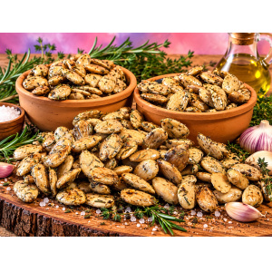 Mandeln Mediterran, mit Rosmarin, Thymian, Sonnenblumen�l und Meersalz