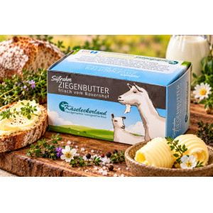 Ziegenbutter P�ckchen, S��rahm (Eingefroren & K�hlpack)
